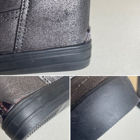 Guess Dustyn Faux Fur Hidden Wedge Sneaker Ankle Boots Size 6.5 - Picture 12 of 16